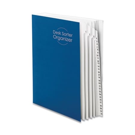 Smead Smead, EXPANDABLE INDEXED SORTER, TOP TAB, LETTER SIZE, INDEX 1-31, DARK BLUE 89294